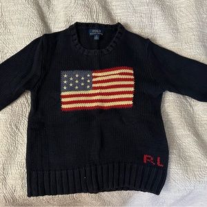 Ralph Lauren kids American flag knit sweater 6yo